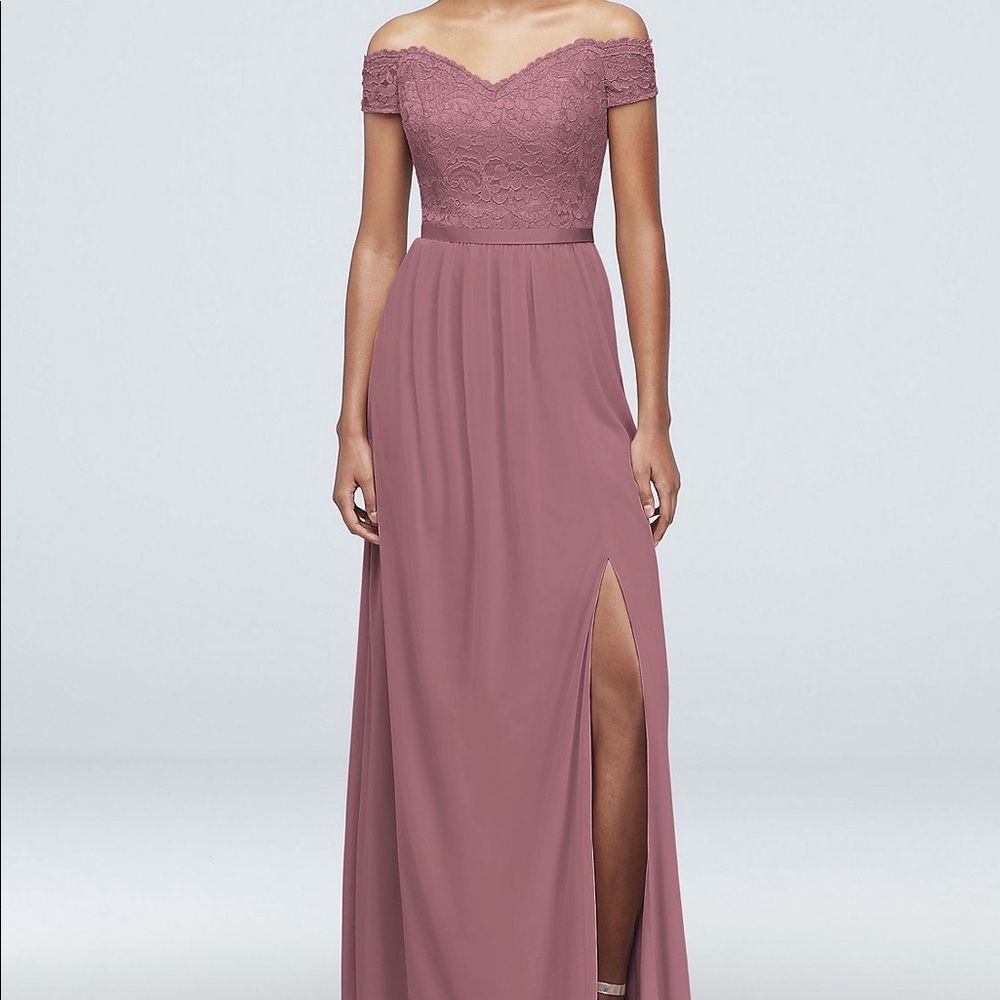 David’s Bridal Bridesmaid Dress in Quartz